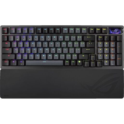 Asus ROG Azoth 96 HE, bežična mehanička tipkovnica, ROG HFX V2 Magnetic Switch, crna