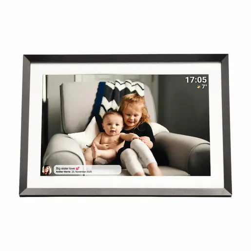 Denver PFF-1081, 1GB RAM/16GB, digitalni foto okvir, crni