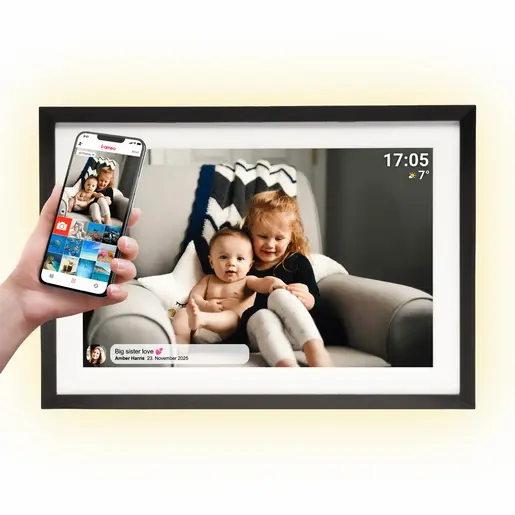 Denver PFF-1081, 1GB RAM/16GB, digitalni foto okvir, crni