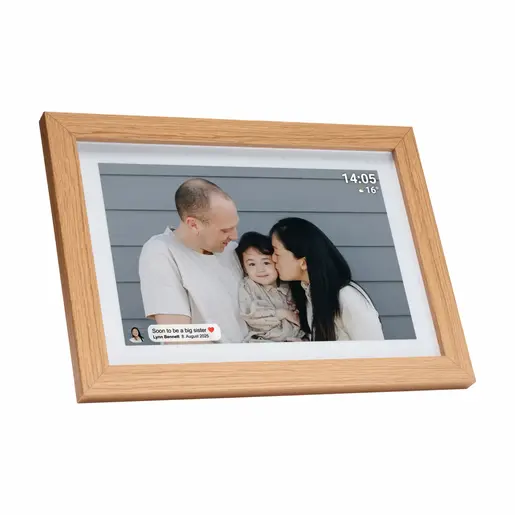 Denver PFF-1042, 512MB RAM/16GB, digitalni foto okvir, Light Wood