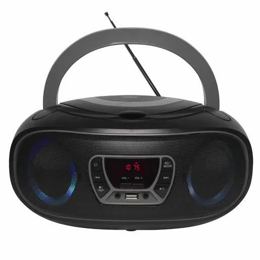 Denver TCL-212, Boombox radio/CD/USB/MP3/BT, sivi