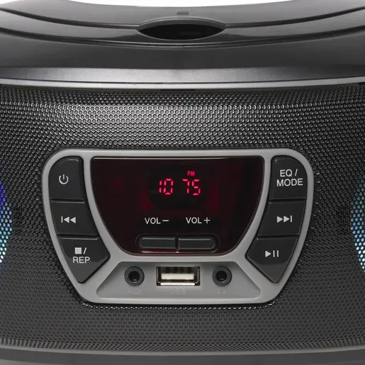 Denver TCL-212, Boombox radio/CD/USB/MP3/BT, sivi