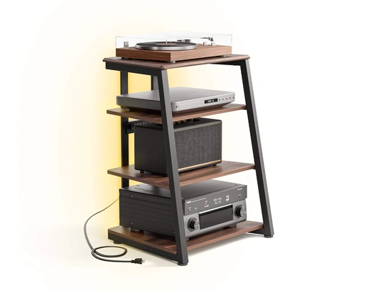 FITUEYES Eiffel V2 AS06 LED stalak za HiFi, orah