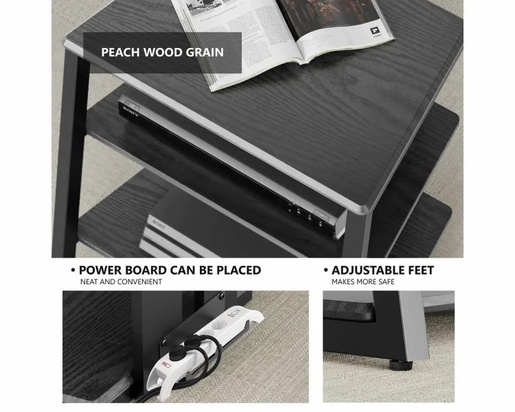 FITUEYES Eiffel AS07 stalak za HiFi, crna