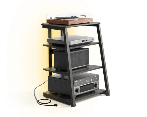 FITUEYES Eiffel V2 AS06 LED stalak za HiFi, crna