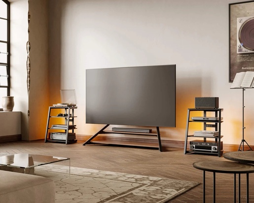 FITUEYES Eiffel V2 AS06 LED stalak za HiFi, crna