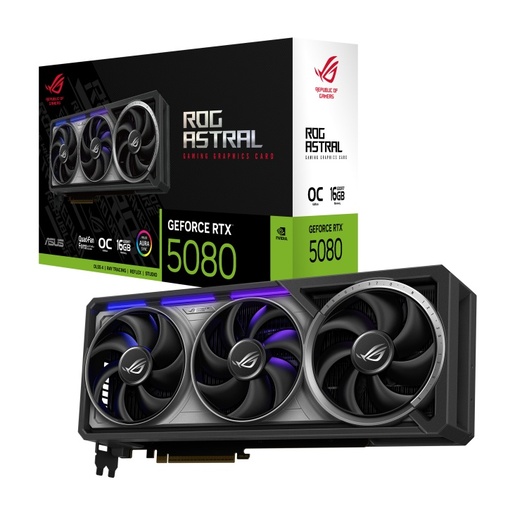 Grafička kartica Asus, ROG ASTRAL nVidia GeForce RTX 5080 16GB GDDR7, PCIe 5.0, 3x DisplayPort, 2x HDMI (90YV0LV0-M0NA00)