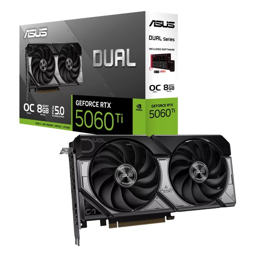 Grafička kartica Asus, DUAL nVidia GeForce RTX 5060 Ti 8GB GDDR7, PCIe 5.0, 3x DisplayPort, 1x HDMI (90YV0MP2-M0NA00)