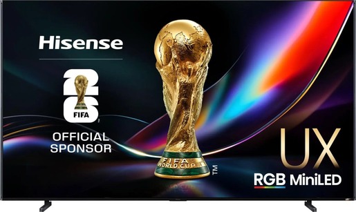 Hisense 116" RGB-MiniLED TV 116UXQ, 4K Ultra HD, VIDAA Smart, Hi-View AI Engine, 165Hz Game Mode Ultra