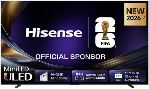 Hisense 100" RGB MiniLED TV 100U7S PRO, 4K Ultra HD, VIDAA Smart, Hi-View AI Engine, 165Hz Game Mode