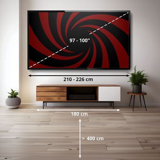 Hisense 100" RGB MiniLED TV 100U7S PRO, 4K Ultra HD, VIDAA Smart, Hi-View AI Engine, 165Hz Game Mode