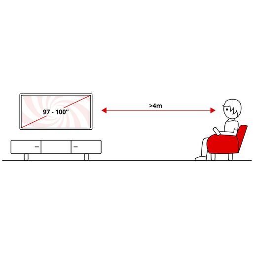 Hisense 100" RGB MiniLED TV 100U7S PRO, 4K Ultra HD, VIDAA Smart, Hi-View AI Engine, 165Hz Game Mode