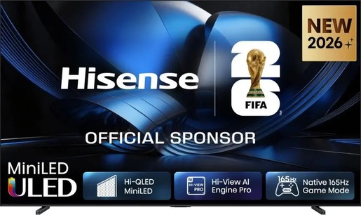 Hisense 100" ULED MiniLED TV 100U7SE, 4K Ultra HD, VIDAA Smart, Hi-View AI Engine Pro, 165Hz Game Mode