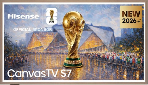 Hisense 65" QLED Canvas TV 65S7S, Full HD, VIDAA Smart, 144Hz Game Mode