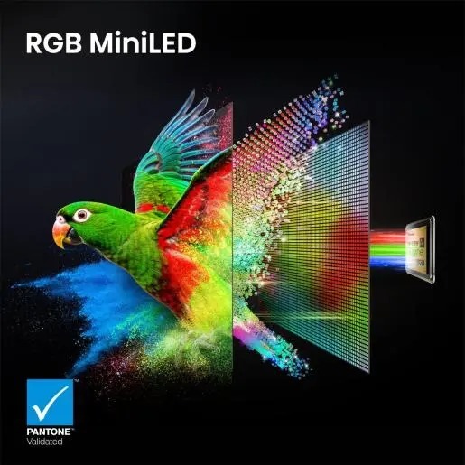 Hisense  85" RGB MiniLED TV 85UR9S, 4K Ultra HD, VIDAA OS, Hi-View AI Engine RGB, 180Hz Game Mode