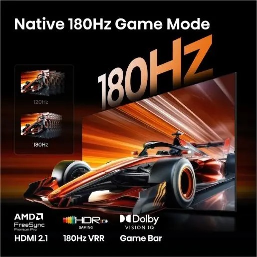 Hisense  85" RGB MiniLED TV 85UR9S, 4K Ultra HD, VIDAA OS, Hi-View AI Engine RGB, 180Hz Game Mode