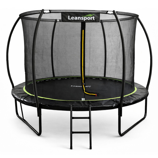Trampolin LINE 305 cm - crni - zeleni