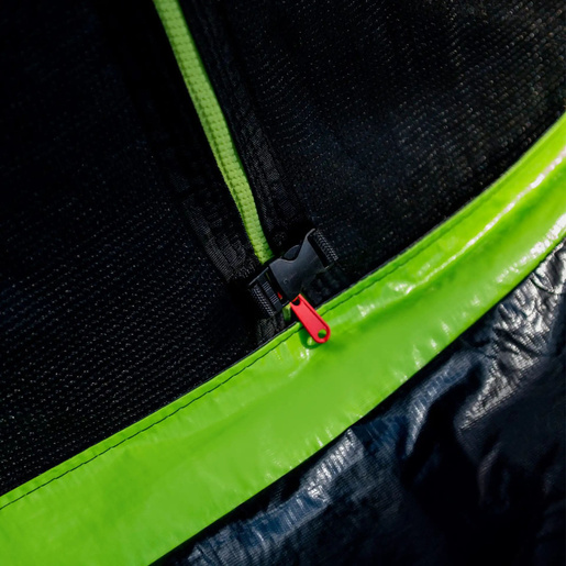 Trampolin LINE 366 cm - crni - zeleni