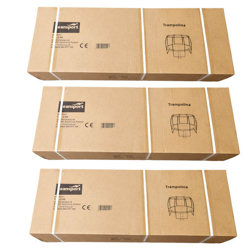 Trampolin LINE 487 cm - crni - zeleni