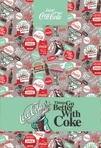 Set bilježnica Coca Cola, A4 kvadratići, meki uvez, 10 KOM