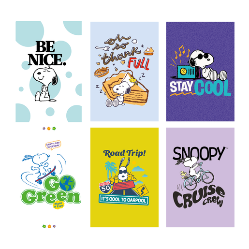 Set bilježnica Snoopy, A4 linije, meki uvez, 10 KOM
