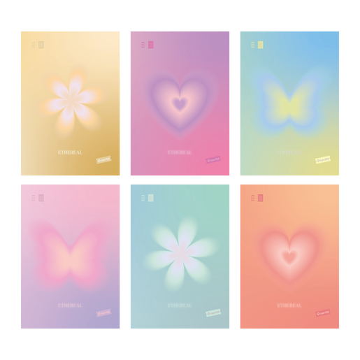 Set bilježnica Pastel, A4 linije, meki uvez, 10 KOM