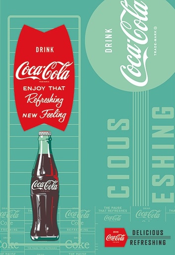 Set bilježnica Coca Cola, A4 linije, meki uvez, 10 KOM