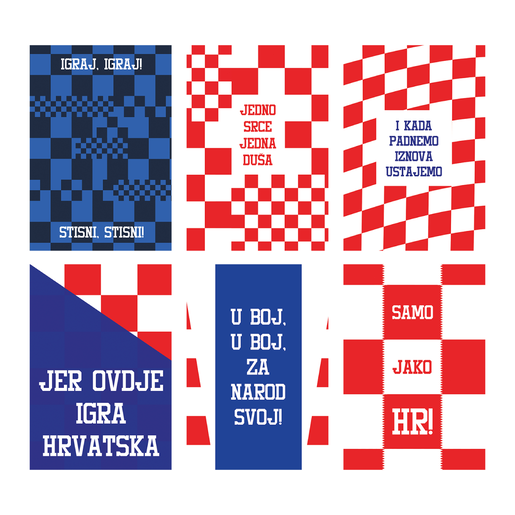 Set bilježnica Igraj moja Hrvatska, A4, kvadratići, meki uvez, 10 KOM