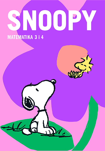 Pisanka Matematika 3 i 4 Snoopy, B5 kvadratići, 48 listova, meki uvez
