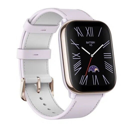 Amazfit Active, 42mm, Lavender Purple, kožni remen, pametni sat