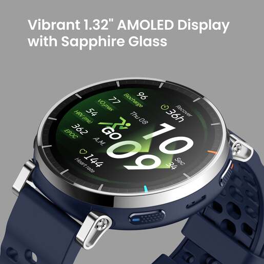Amazfit Active 3 Premium, 45mm, Atlas Blue, silikonski remen, pametni sat