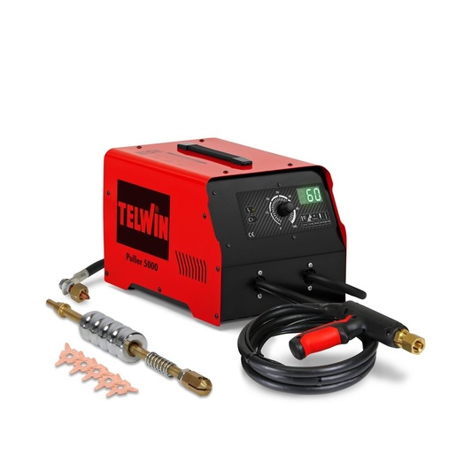 TELWIN PRO+ sustav za popravak metalnih limova DIGITAL CAR PULLER 5000 230 V, 3800 A max, mikroprocesorsko upravljanje