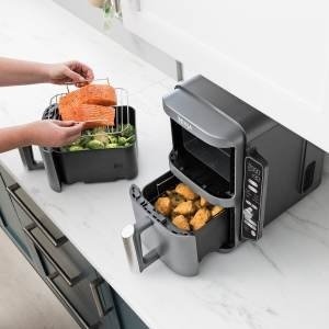 Ninja friteza SL400EU Foodie Double Stack 6u1, srebrna