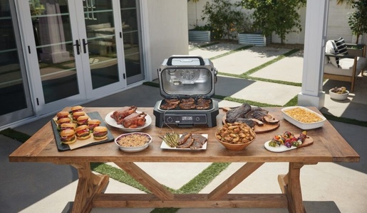 Ninja vanjski grill OG850EU Woodfire Grill 4u1