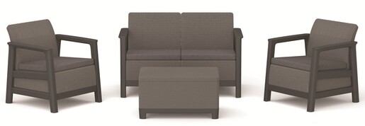 Keter Scandi Linea vrtna garnitura, Mountain Grey & Graphite