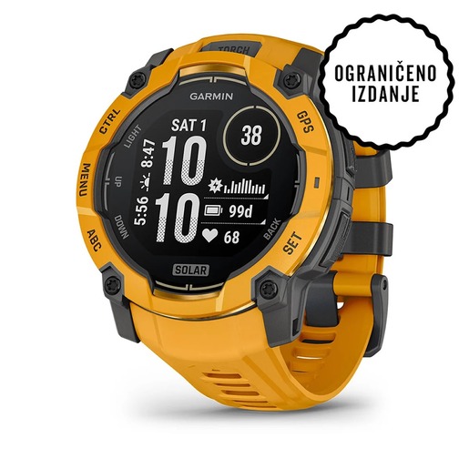 Garmin Instinct 3 50mm SOLAR Sunburst Gray, 010-02935-02, pametni sat