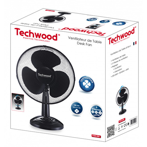 Techwood stolni ventilator TVE-309 40 W