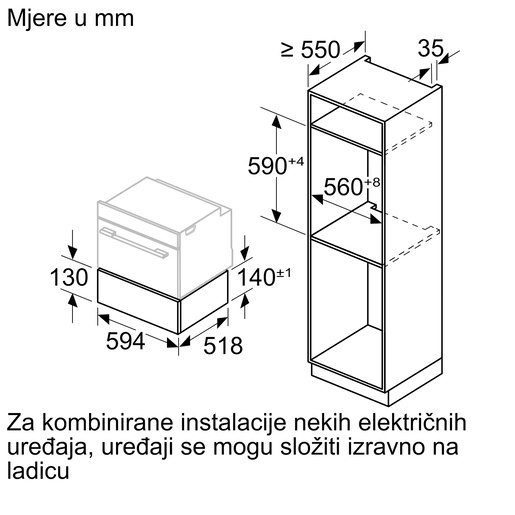 Bosch parna ladica BDC7111B0