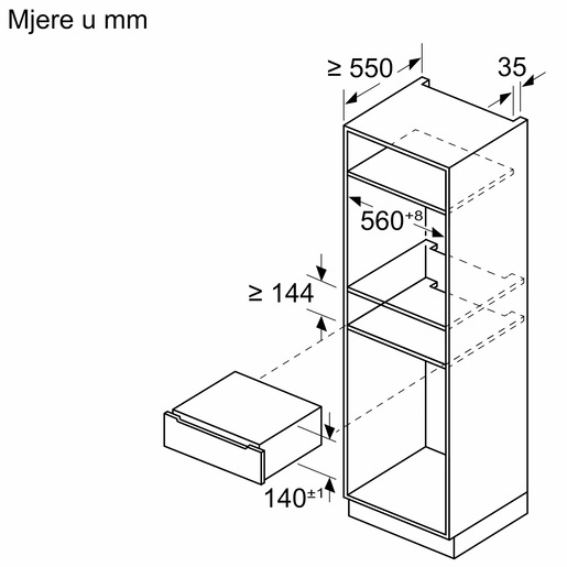 Bosch parna ladica BDC7111B0