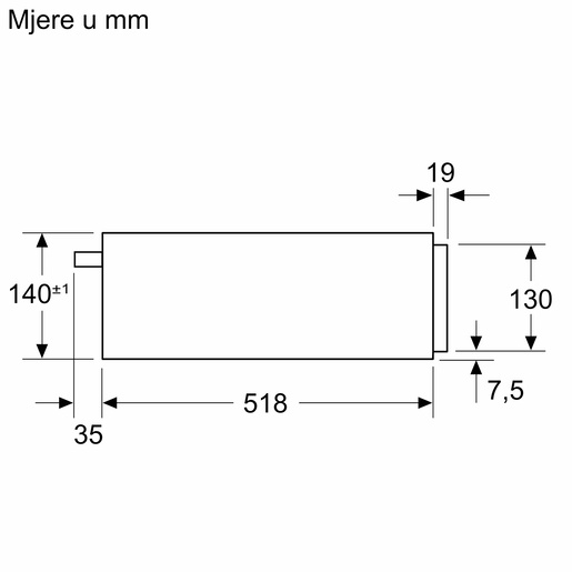 Bosch parna ladica BDC7111B0