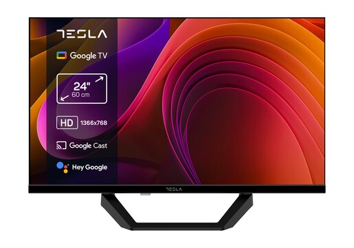 Tesla 24" DLED TV 24E655BHS, HD Ready, Google Smart TV