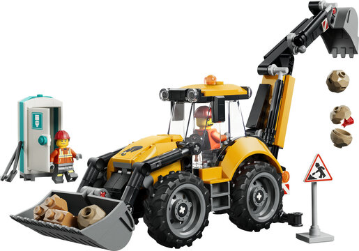 LEGO® City Žuti bager s utovarivačem 60480
