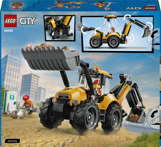 LEGO® City Žuti bager s utovarivačem 60480