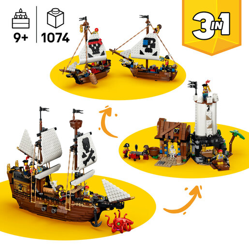 LEGO® Creator Autentični gusarski brod 31387