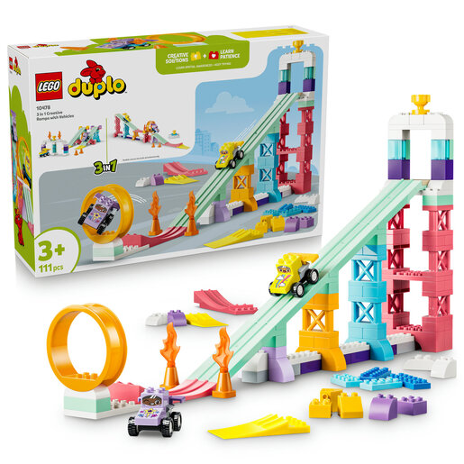 LEGO® DUPLO® Kreativne 3 u 1 rampe s vozilima 10478