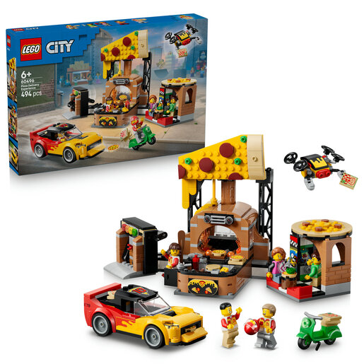 LEGO® City Pizzeria s brzim dostavnim vozilima 60496