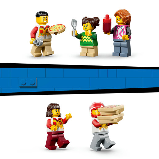 LEGO® City Pizzeria s brzim dostavnim vozilima 60496