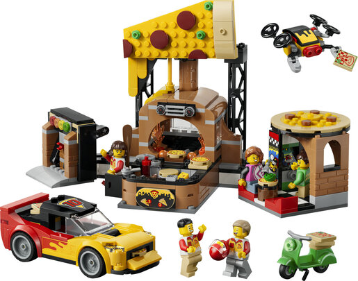 LEGO® City Pizzeria s brzim dostavnim vozilima 60496