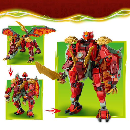 LEGO® NINJAGO® Wyldfyrein transformirajući mehanički zmaj 71868