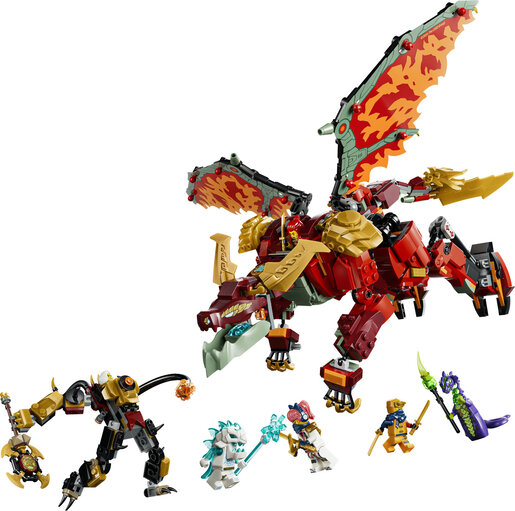 LEGO® NINJAGO® Wyldfyrein transformirajući mehanički zmaj 71868